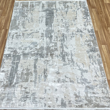 Ковер турецкий MA61A LUXURY DOKU (Бамбуковый шелк, серый)