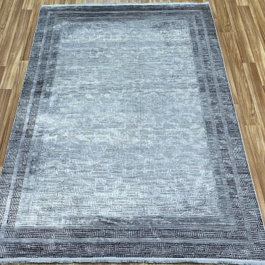 Ковер турецкий 7088B DIORA LONDON (Бамбуковый шелк, серый)