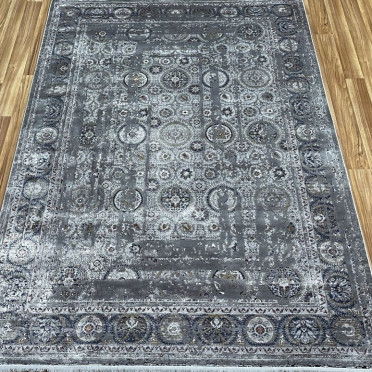 Ковер турецкий 7099B DIORA LONDON (Бамбуковый шелк, серый)
