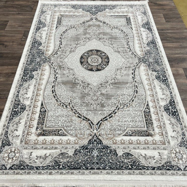 Турецкий ковер Atlantik Hali Deco 10137A (Полиэстер, синий, серый)