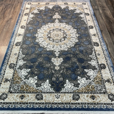 Турецкий ковер Turcia ISFAHAN 29026A (Полиэстер, синий)