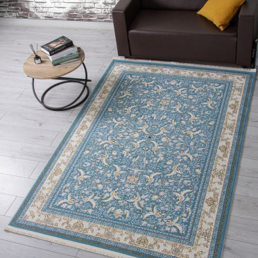 Ковер M101B - BLUE / BLUE - Прямоугольник - коллекция ZARINA