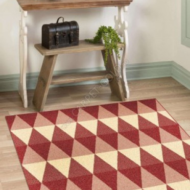 Циновка из Бельгии Cottage 5198 3707 red natural