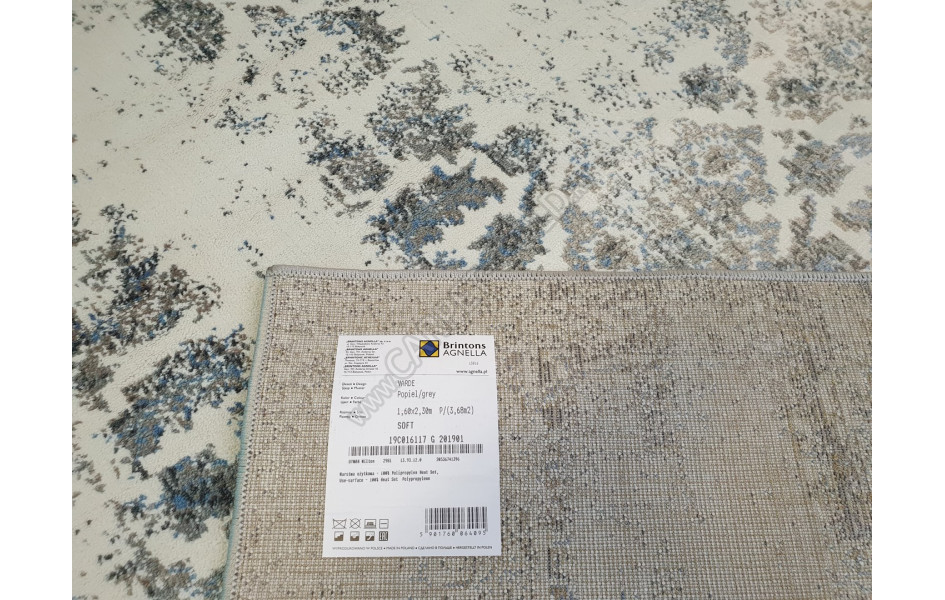 Ковер польский Agnella Soft Varde grey