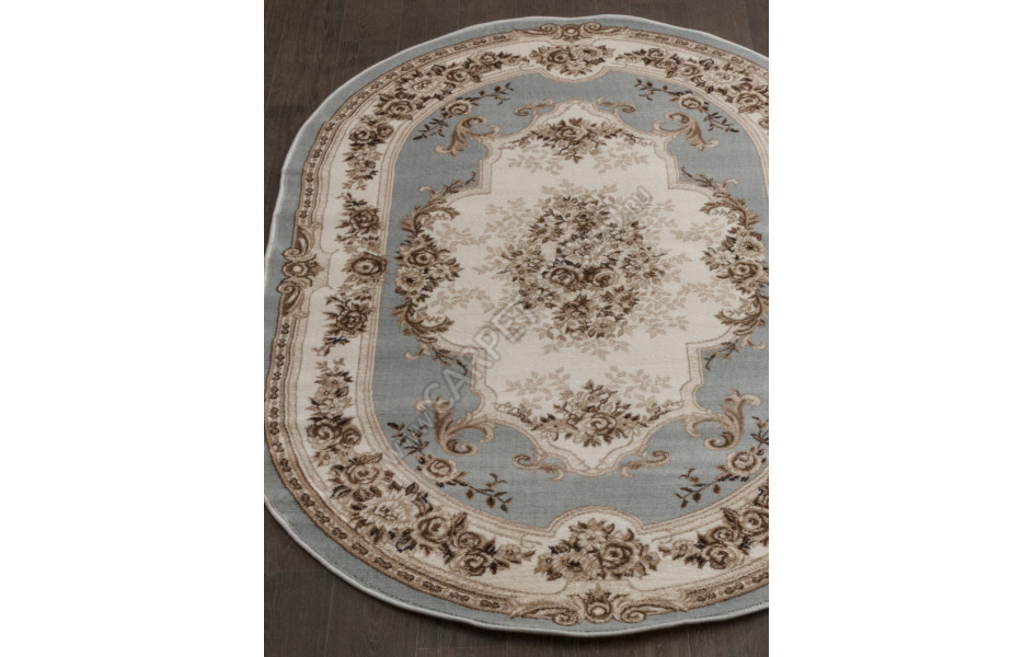 Ковер Valencia Delux 4015 - L.BLUE-BROWN - Овал