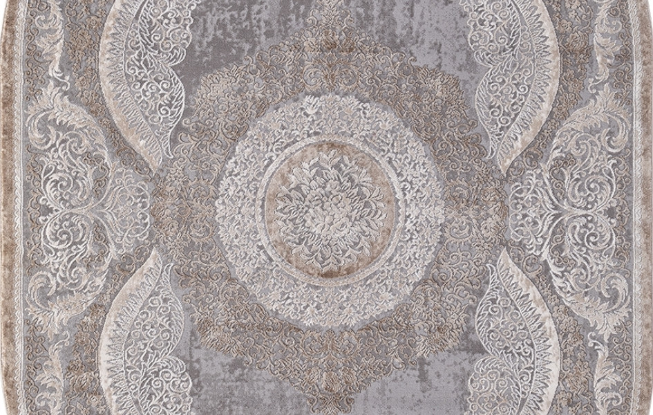 Ковер 03880C - GREY / BROWN - Овал ARMINA