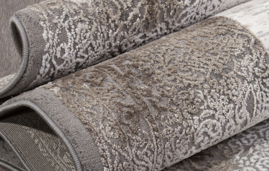 Ковер 04070C - GREY / BROWN овал ARMINA