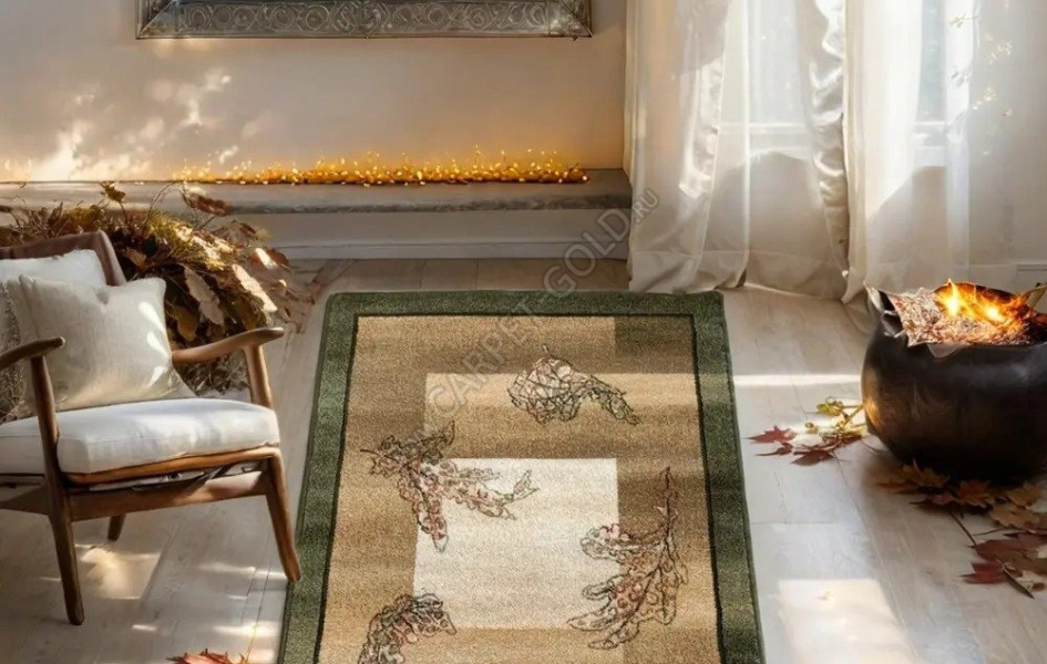 Польский шерстяной ковер ISFAHAN Adara Olive