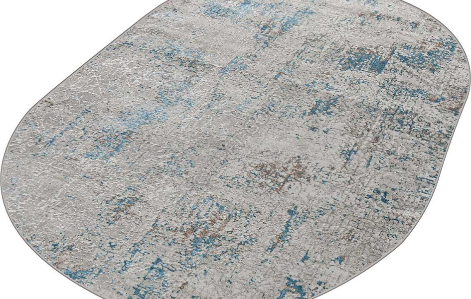 38549A OVAL BLUE FLS / CREAM FLS Eliza