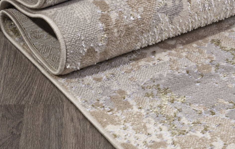 Ковер F171 - CREAM-GREEN - Прямоугольник - коллекция LIMAN