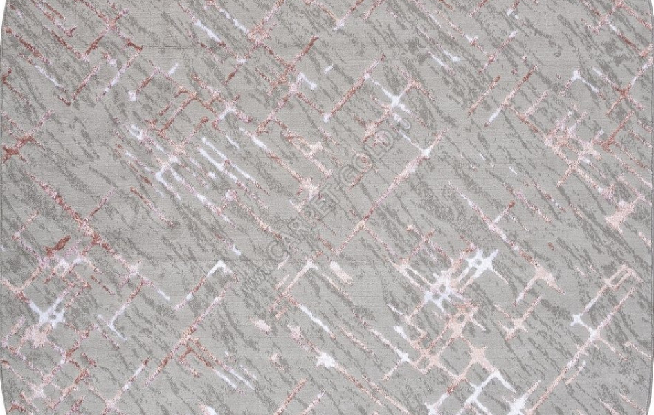 Ковер F164 - GRAY-PINK - Овал - коллекция LIMAN