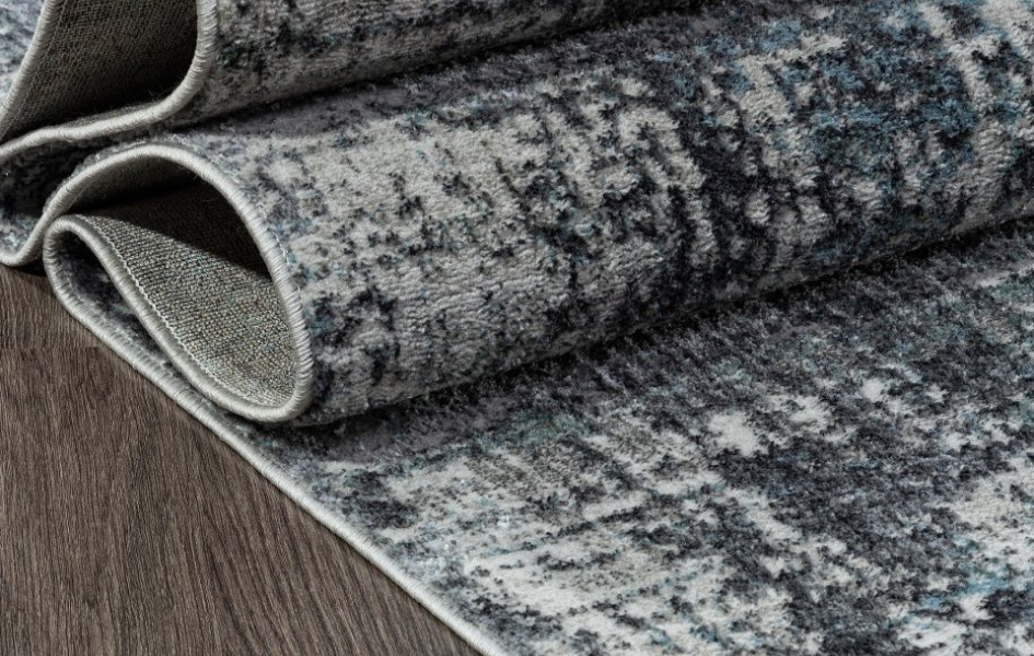 Ковер 02467H - BLUE / GREY - Прямоугольник - коллекция SAFARI