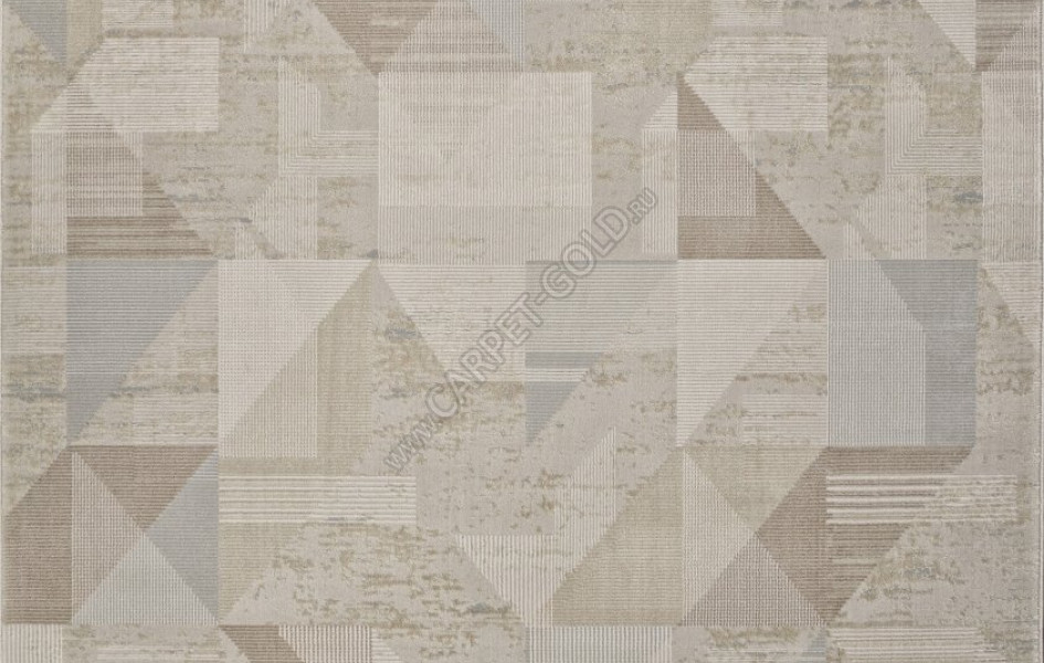 Ковер F416AD - BEIGE / L.BROWN - Прямоугольник - коллекция AFINA