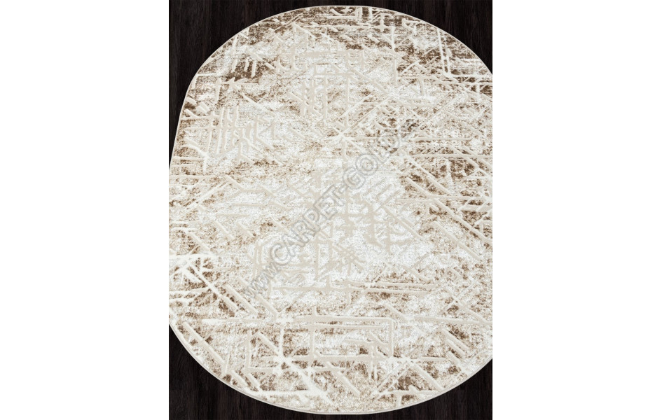Ковер O1704 - 665 CREAM / VIZON - Овал - коллекция ANTEP