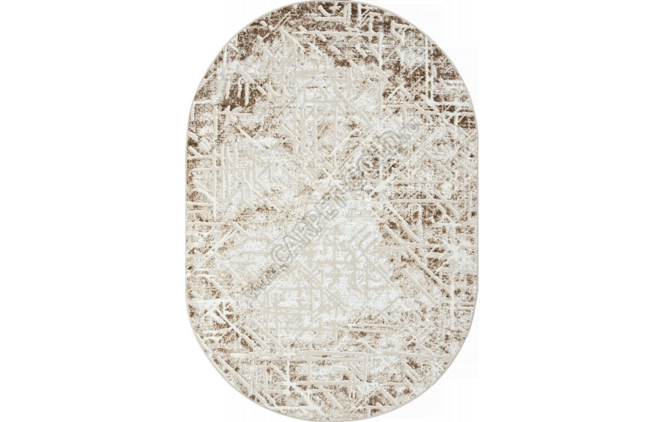 Ковер O1704 - 665 CREAM / VIZON - Овал - коллекция ANTEP